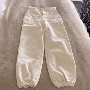Mother Wrapper Patch Springy Ankle Cargo Pants